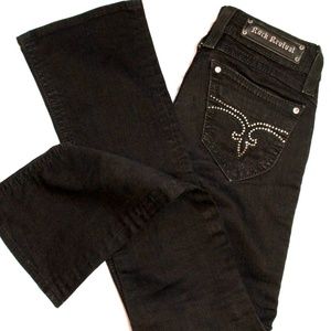 Rock Revival Pat Black Jean w/ Rhinestone 27/33